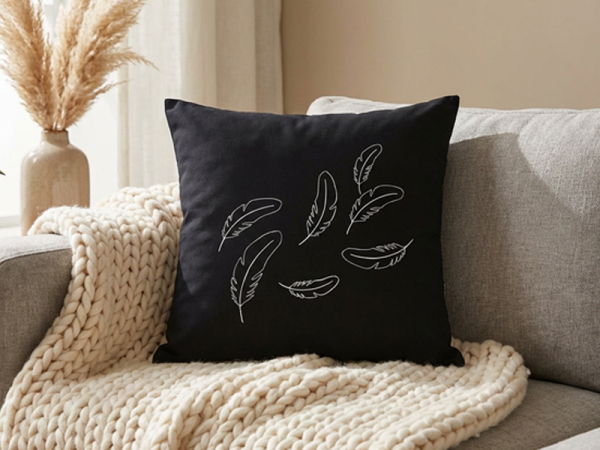 Feder - doodle Stickdatei